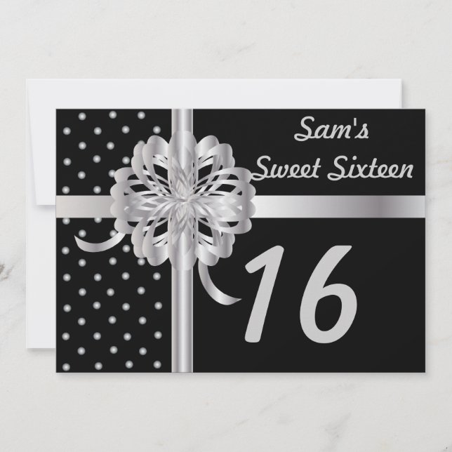 Personalized Sweet Sixteen Invitartion-Customize Invitation (Front)