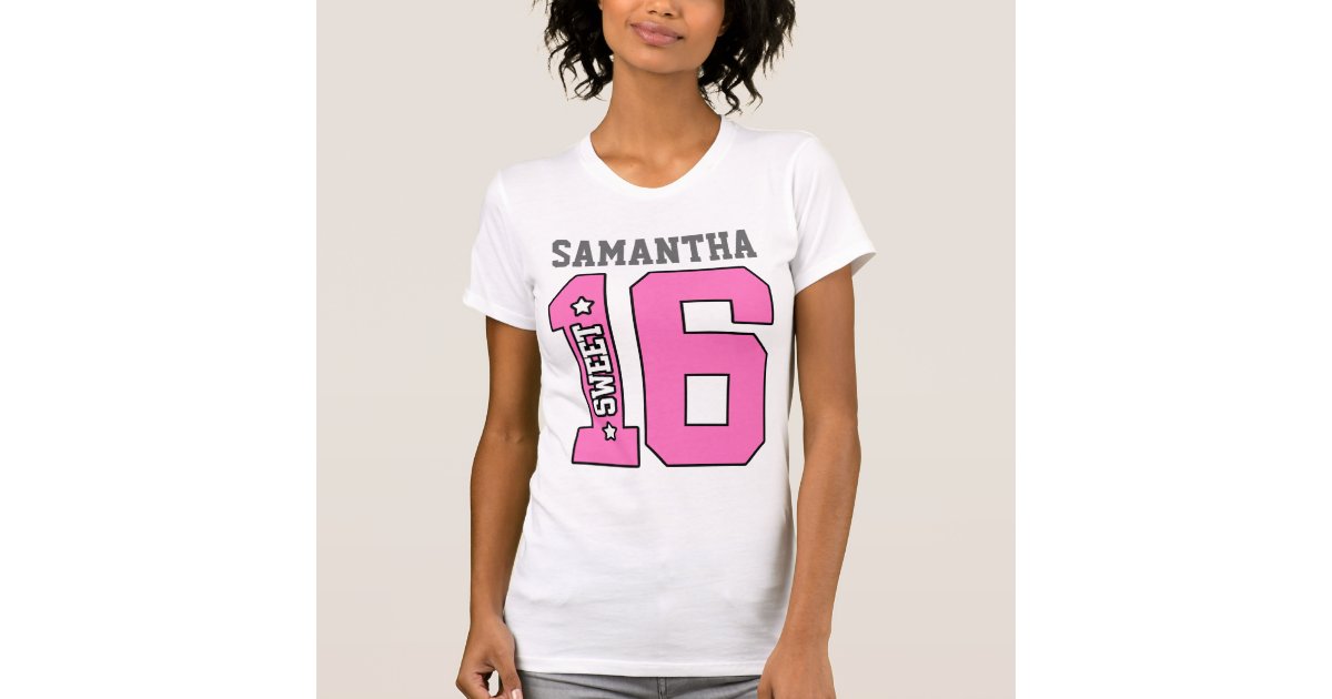 Personalized Sweet Sixteen Shirt | Zazzle.com