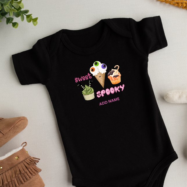 Personalized Sweet Spooky  Baby Bodysuit (Personalized Sweet Spooky Baby Bodysuit)