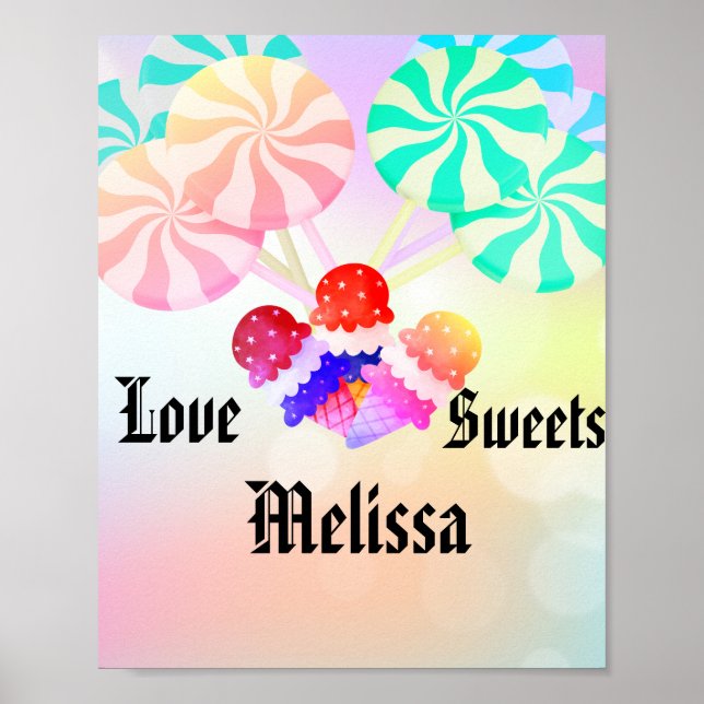 Personalized Sweet Treats Poster (Front)