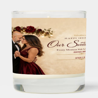 Personalized Sweetest Day Couple Candle