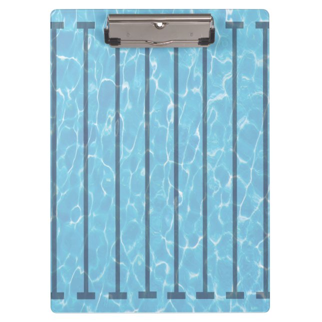 Personalized Swim Coach Swimming Pool Clipboard (Front)