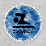 Personalized Swim Design Patch at Zazzle