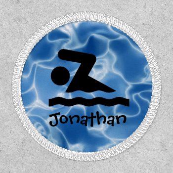 Personalized Swim Design Patch by SjasisSportsSpace at Zazzle