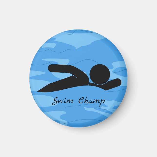 Personalized Swim Magnet (Front)
