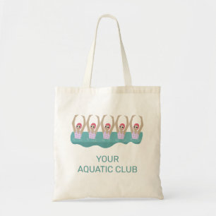 Personalized Swimmers Swim Mom Aquatic Club Tote Bag