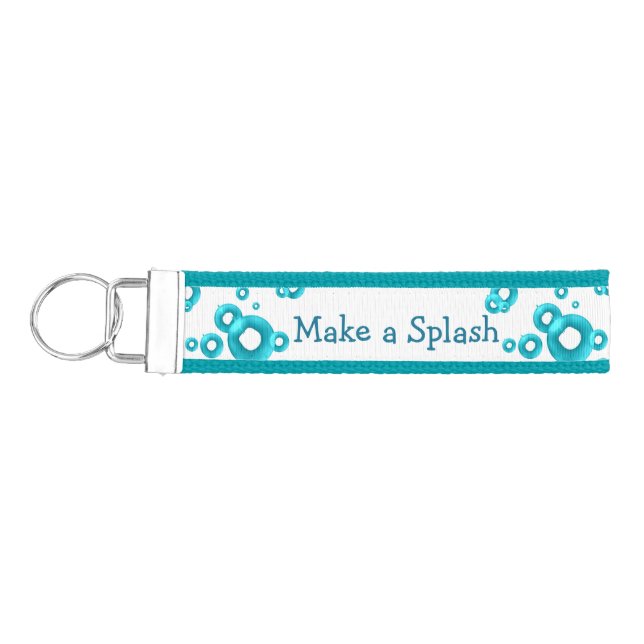 Personalized Swimmers Wrist Keychain (Keys on Left)