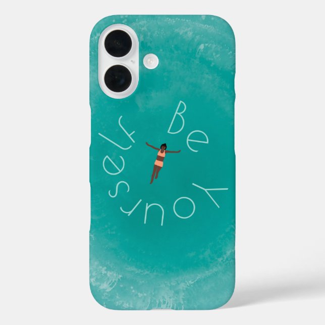 Personalized swimming in the blue ocean Case-Mate iPhone case (Back)