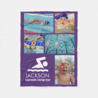 Personalized Swimming Photo Collage Swimmer's Name