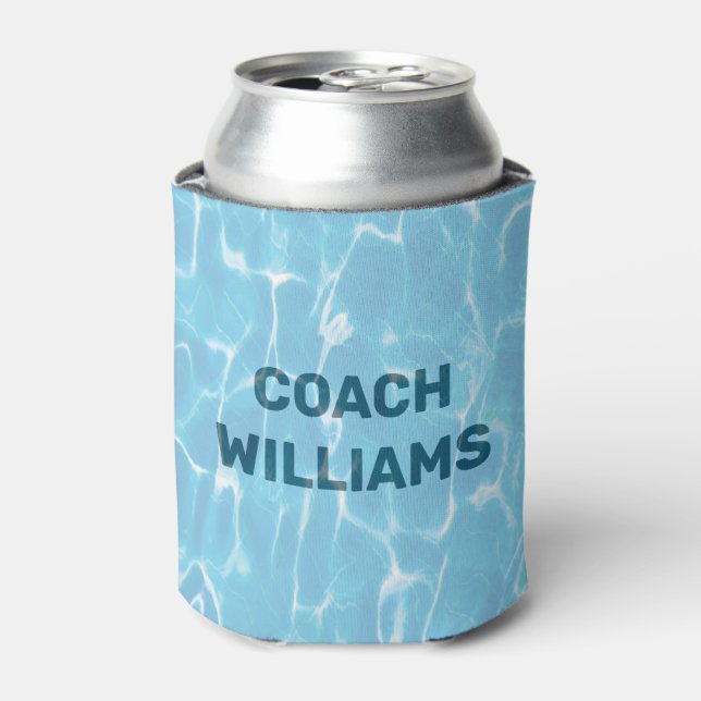 Personalized Swimming Pool Can Cooler (Can Front)