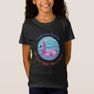 Personalized Swimming pool Party T-Shirt