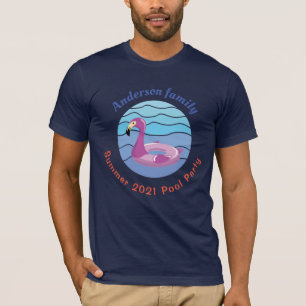 Personalized Swimming pool Party T-Shirt
