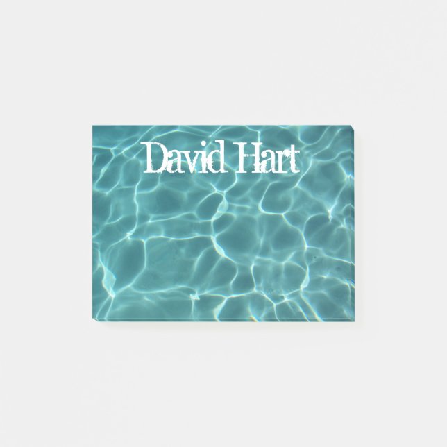 Personalized Swimming Pool Post-it Notes (Front)