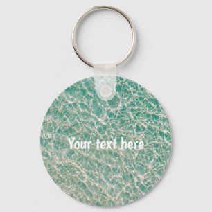 Personalized Swimming Pool Water Keychain