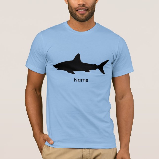 Personalized Swimming Shark T-Shirt (Front)