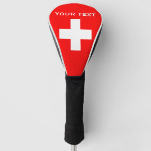 Personalized Switzerland Flag Schweiz Swiss Europe Golf Head Cover