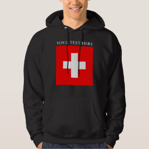 Personalized Switzerland Flag Schweiz Swiss Europe Hoodie