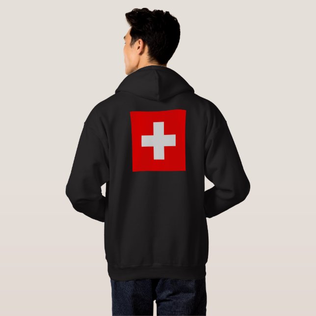Personalized Switzerland Flag Schweiz Swiss Europe Hoodie (Back Full)