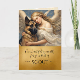 Personalized Sympathy for Loss of German Shepherd Card