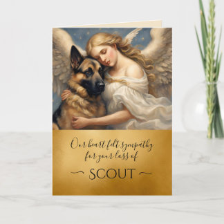Personalized Sympathy for Loss of German Shepherd Card