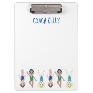 Personalized Synchro Synchronized Swim Coach Gift Clipboard