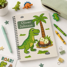 Personalized T-Rex Cute Dinosaur School