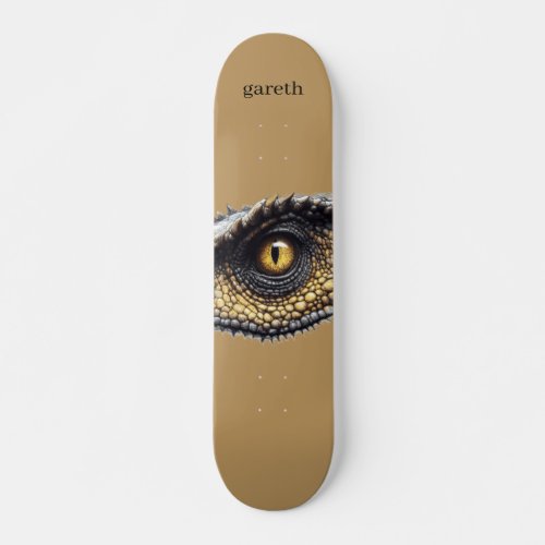 Personalized T Rex Dinosaur Eye Skateboard