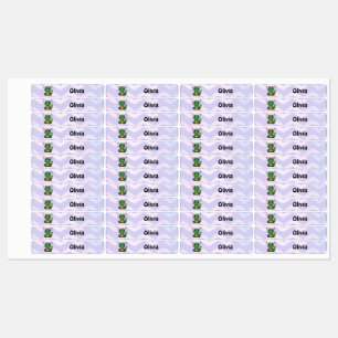 Personalized T-Rex Dinosaur Iron-On Name Labels