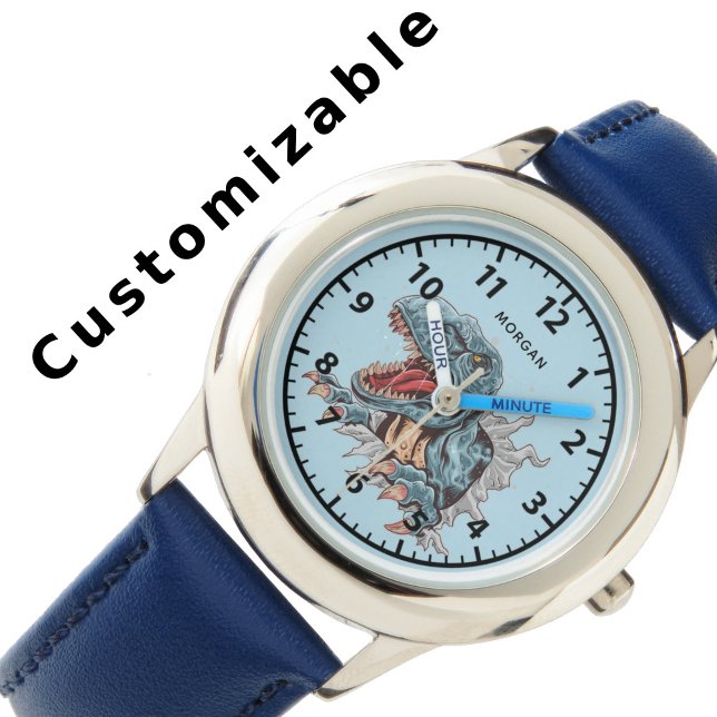 Personalized T-Rex dinosaur kids' watch for Boys (Creator Uploaded)