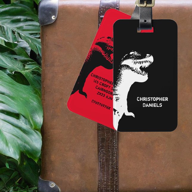 Personalized T-Rex Dinosaur  Luggage Tag (Creator Uploaded)