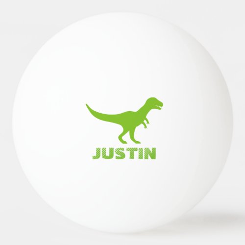 Personalized t rex dinosaur ping pong balls