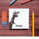 Personalized T-Rex  Post-it Notes<br><div class="desc">A great party favor or stocking filler these personalized t-rex post-its are sure to be a roaring sucess.</div>