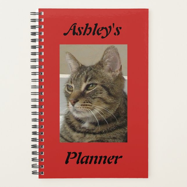 Personalized Tabby Cat Planner (Front)