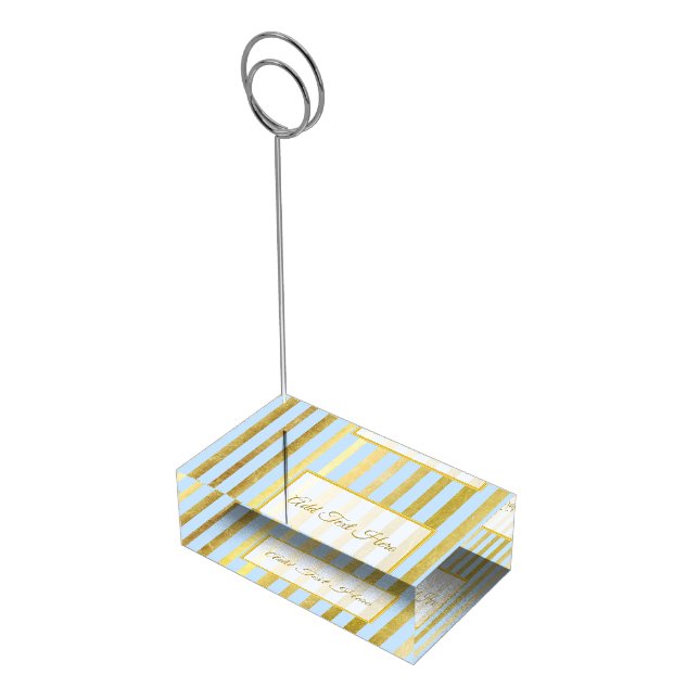 Personalized Table Number Card Holder for Wedding (Corner)