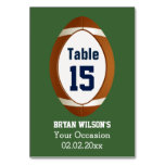 Personalized Table Numbers Sports Party Football at Zazzle