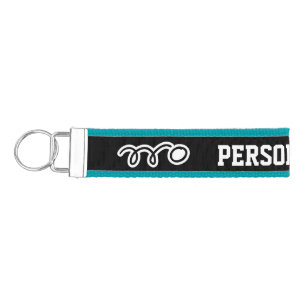 Personalized table tennis mascot wrist keychain