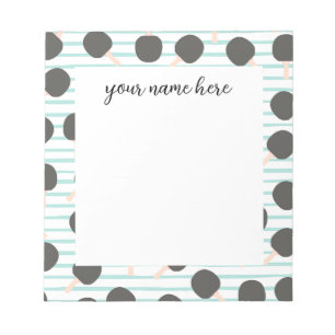 Personalized Table Tennis Notepad