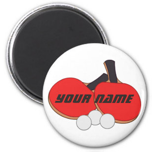 Personalized Table Tennis Ping Pong Magnet