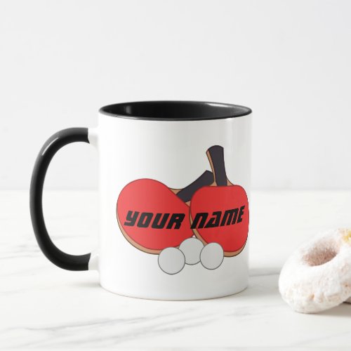 Personalized Table Tennis Ping Pong Mug