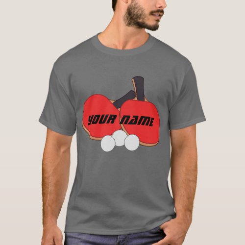 Personalized Table Tennis Ping Pong T_Shirt