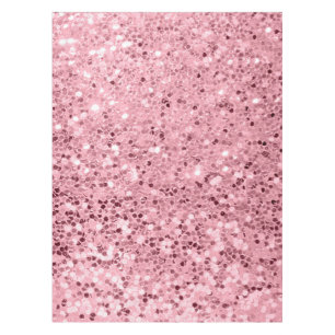 Personalized Tablecloth Rose Gold Glitter