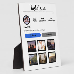 Personalized Tabletop Plaque with Easel