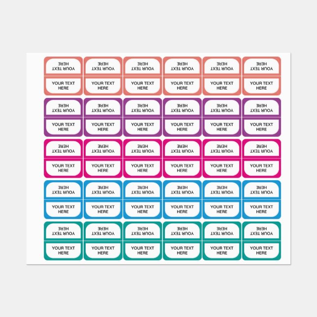 Personalized Tabs Divider Organizer Sticker Labels (Sheet)