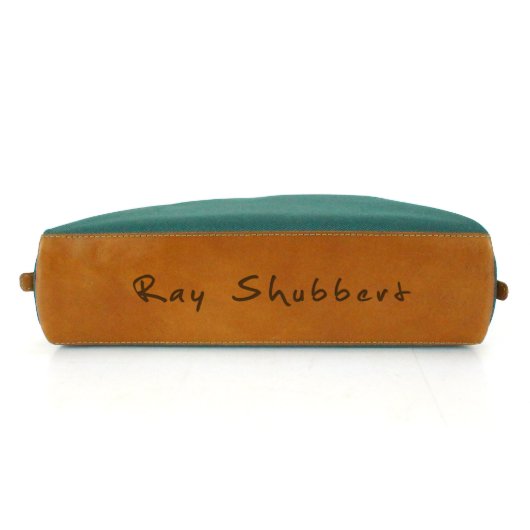 Personalized Taco Dopp Kit – Green & Tan (Bottom)