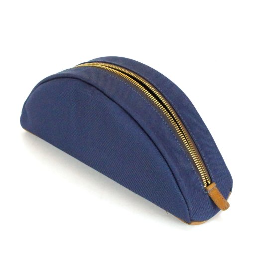 Personalized Taco Dopp Kit – Navy & Tan (3/4)