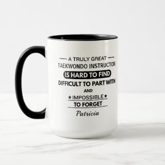 Personalized Taekwondo Instructor Mug
