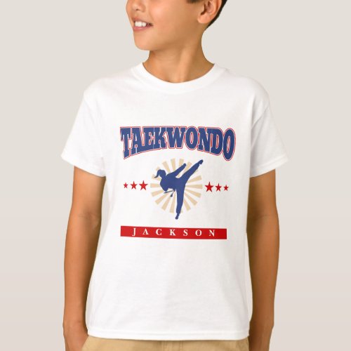 Personalized Taekwondo Kids Youth T_Shirt