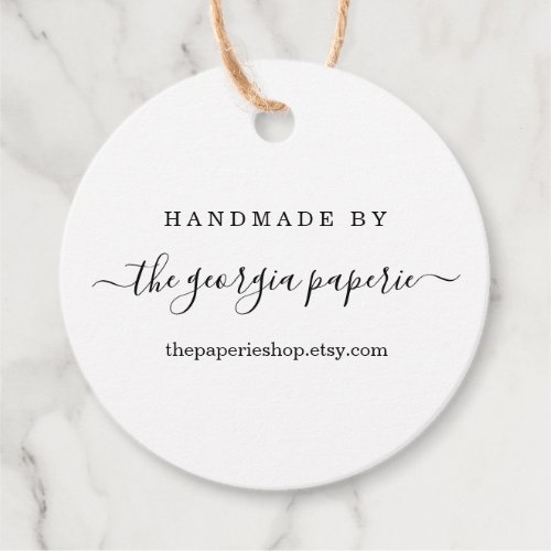Personalized Tag for Handmade Items