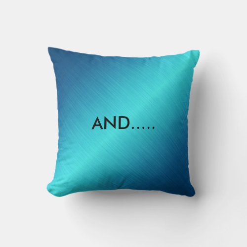 Personalized Talking Blue Shiny  Pillow