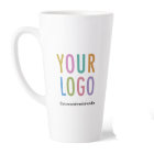 Personalized Tall Latte Mug Custom Logo 17 oz